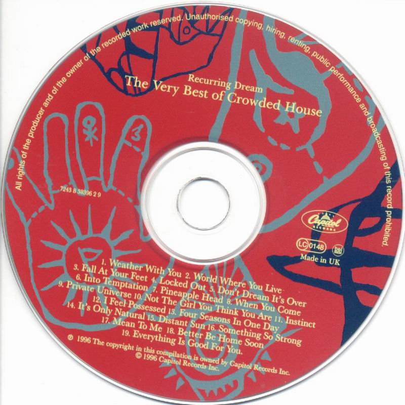 Crowded House  Recurring dream, the very best of  cd